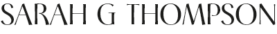 Sarah G Thompson, writer and journalist logo
